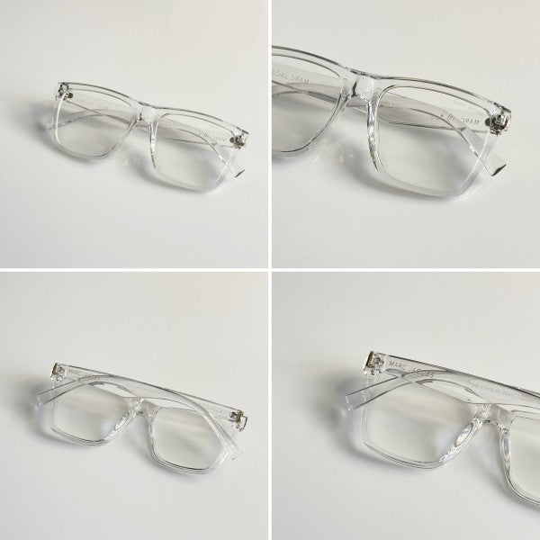 Marc Jacobss Transparent Full Rim Rectangle Sunglasses