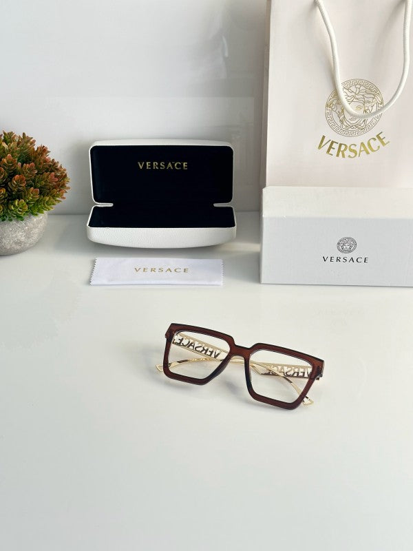 Versacee Gold Brown Sunglasses