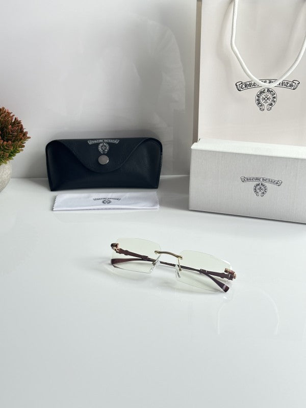 Chrome Heart Copper Frame Unisex Sunglasses
