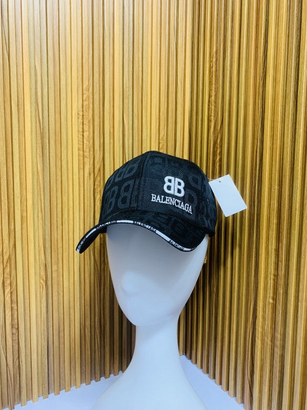 BALENCIIAGA FULL BLACK PRINTED PREMIUM QUALITY CAP
