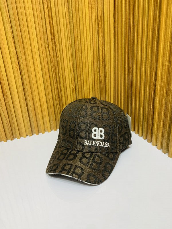 BALENCIIAGA FULL BROWN PRINTED PREMIUM QUALITY CAP