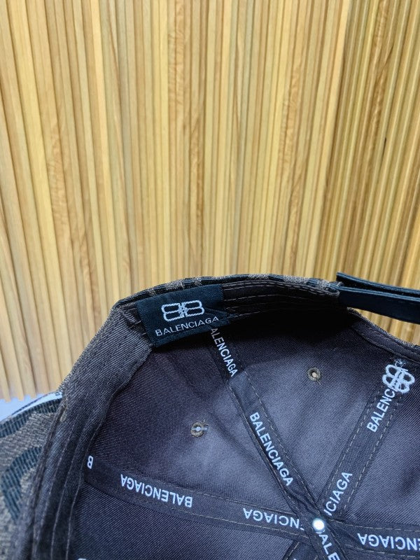 BALENCIIAGA FULL BROWN PRINTED PREMIUM QUALITY CAP