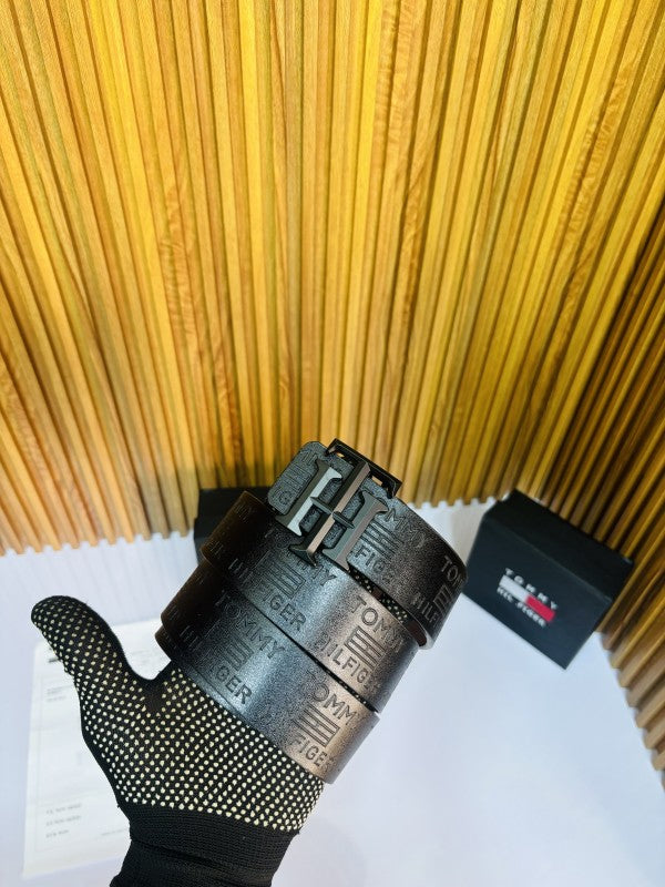 TOMMY HILFIGER BLACK BROWN PREMIUM QUALITY BELT