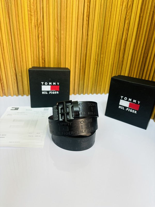 TOMMY HILFIGER BLACK BROWN PREMIUM QUALITY BELT