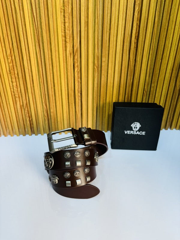 VERSACE BROWN FULL RIBBIT PREMIUM QUALITY BELT