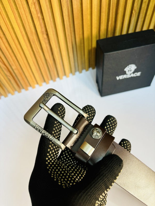 VERSACE BROWN FULL RIBBIT PREMIUM QUALITY BELT