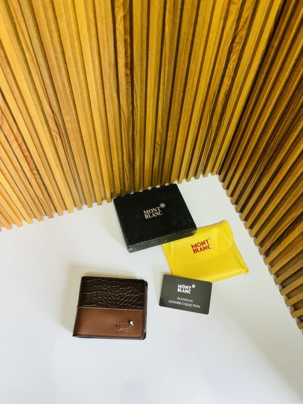 MONT BLAN C BROWN PRINTED PREMIUM QUALITY WALLET