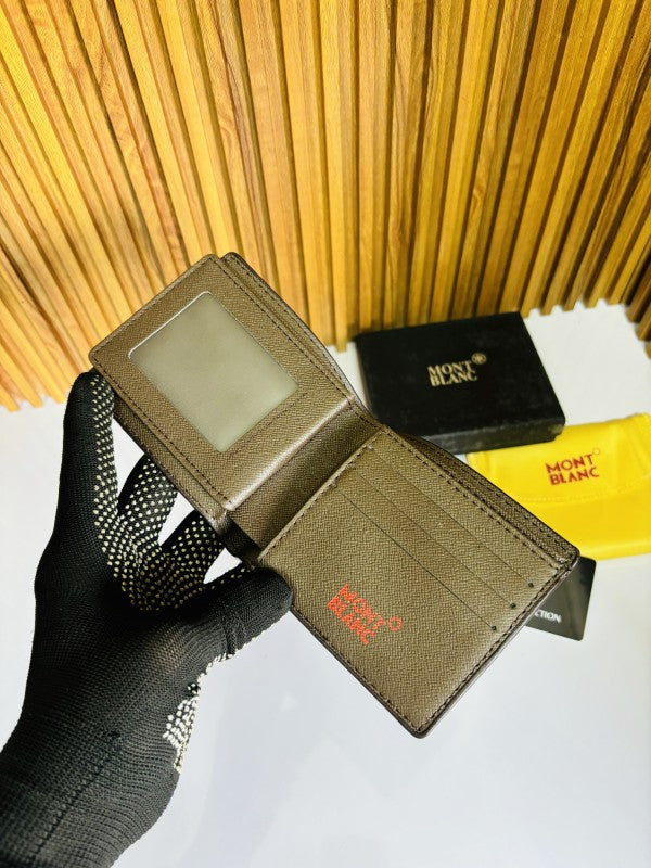 MONT BLAN C BROWN PRINTED PREMIUM QUALITY WALLET
