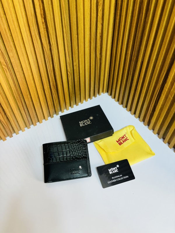 MONT BLAN C FULL BLACK PRINTED PREMIUM QUALITY WALLET