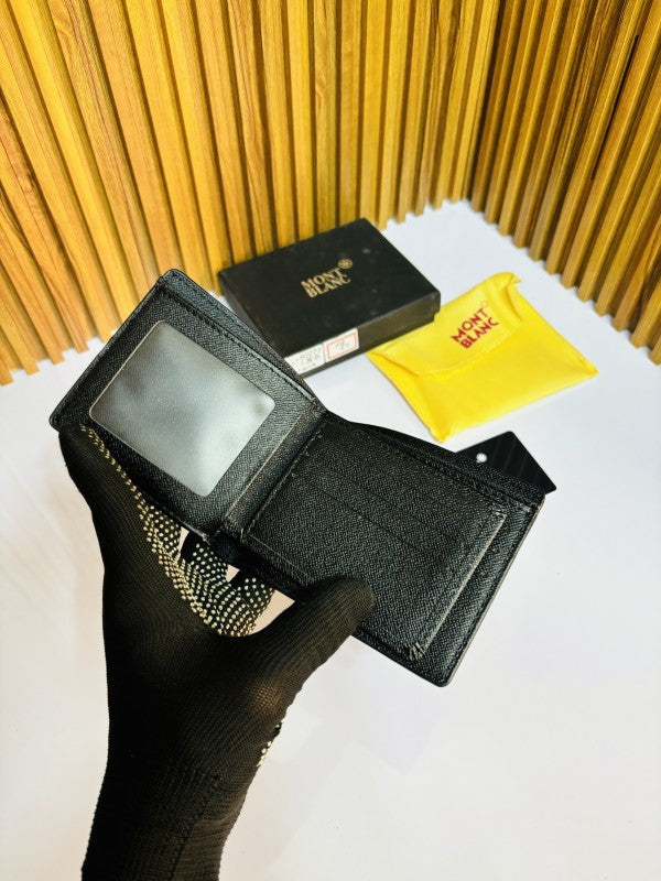 MONT BLAN C FULL BLACK PRINTED PREMIUM QUALITY WALLET