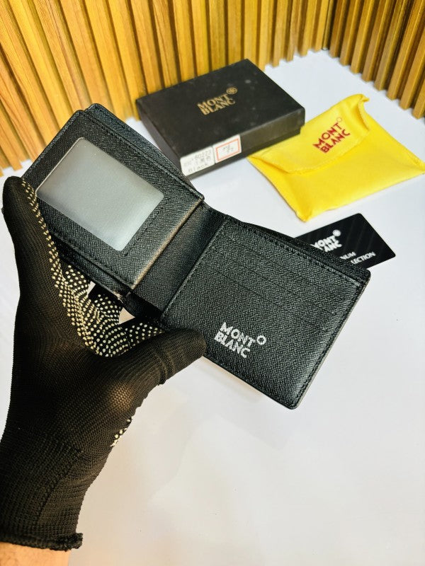 MONT BLAN C FULL BLACK PRINTED PREMIUM QUALITY WALLET
