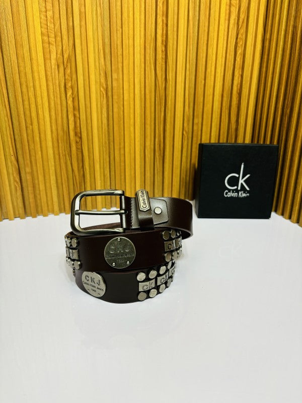 CALVIN KLEI N BROWN FULL RIBBIT PREMIUM QUALITY BELT