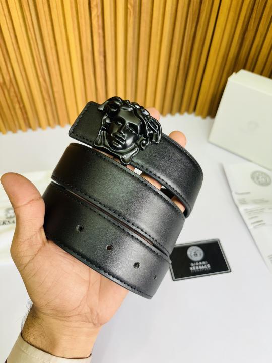 VERSACE FULL BLACK PREMIUM QUALITY BELT
