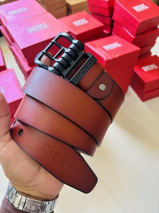 DIESE_L LIGHT BROWN PREMIUM QUALITY BELT