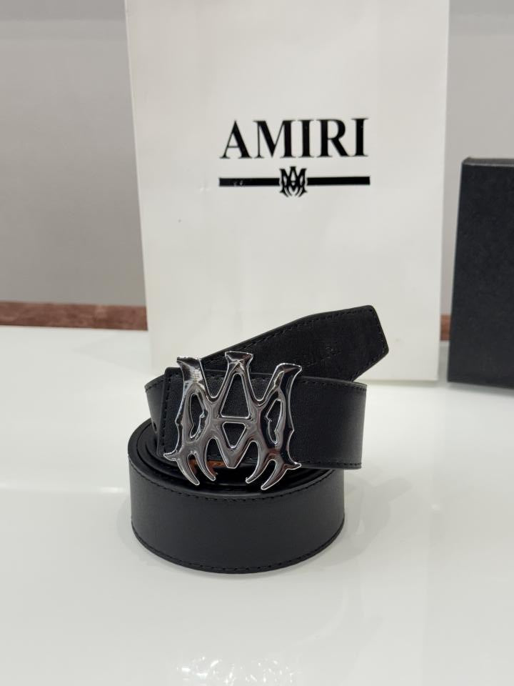 Amiri_Premium_Belt_Silver