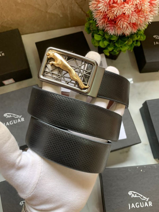 JAGUAR BLACK N GOLDEN LEATHER QUALITY
