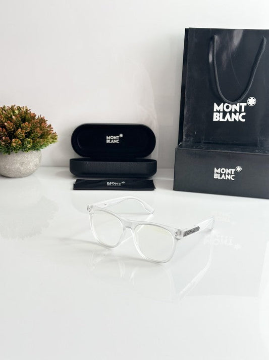 Mont Blancc Transparent Unisex Sunglasses