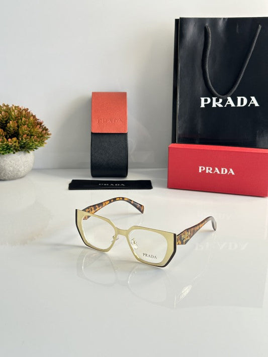 Pradaa Gold Cheetah Frame For Unisex