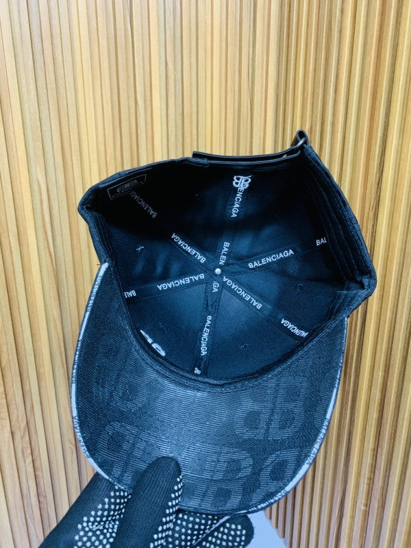 BALENCIIAGA FULL BLACK PRINTED PREMIUM QUALITY CAP