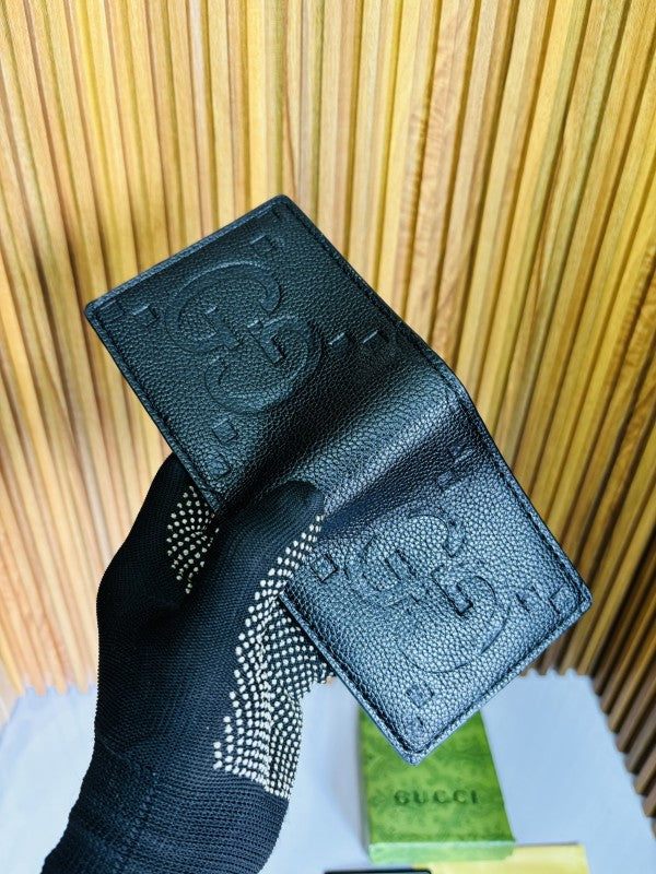 GUCC I FULL BLACK PRINTED PREMIUM QUALITY WALLET