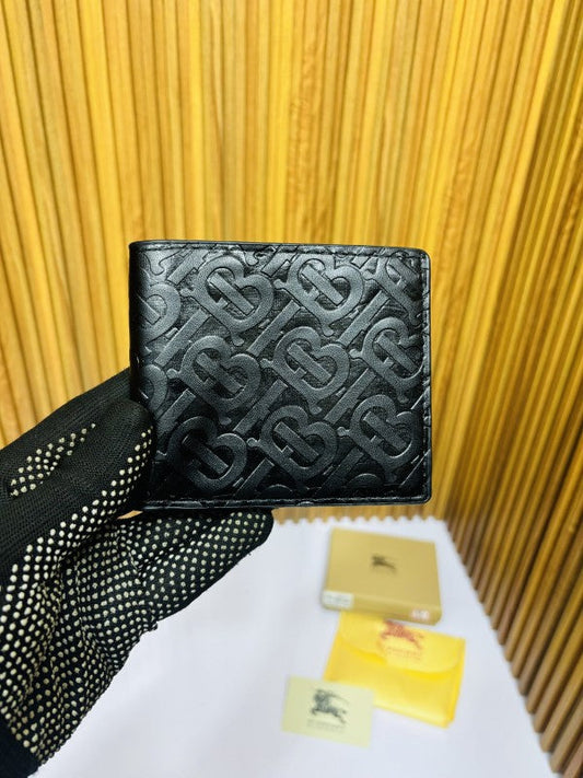 BURBERR Y FULL BLACK PRINTED PREMIUM QUALITY WALLET