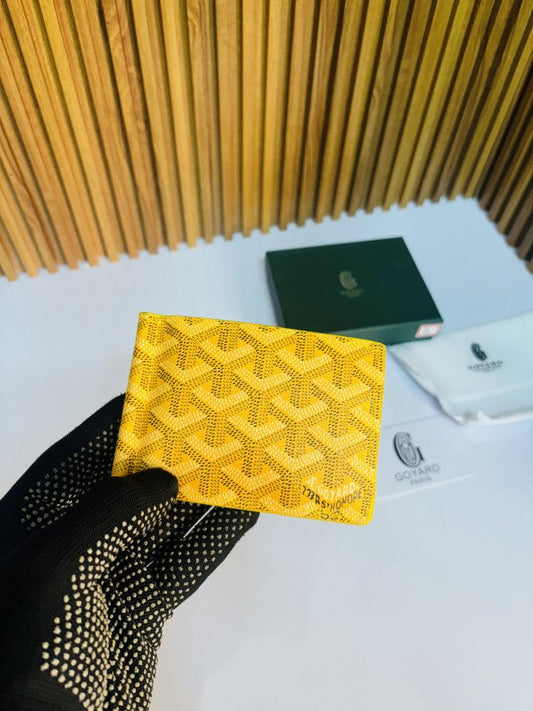 GOYARD PRINTED PREMIUM QUALITY MONEY CLIPPER WALLET