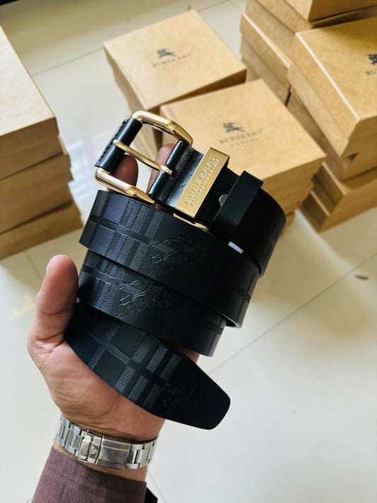 BURBERR_Y BLACK PREMIUM QUALITY BELT