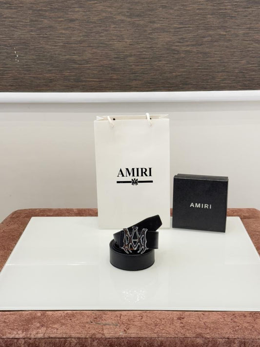 Amiri_Premium_Belt_Silver