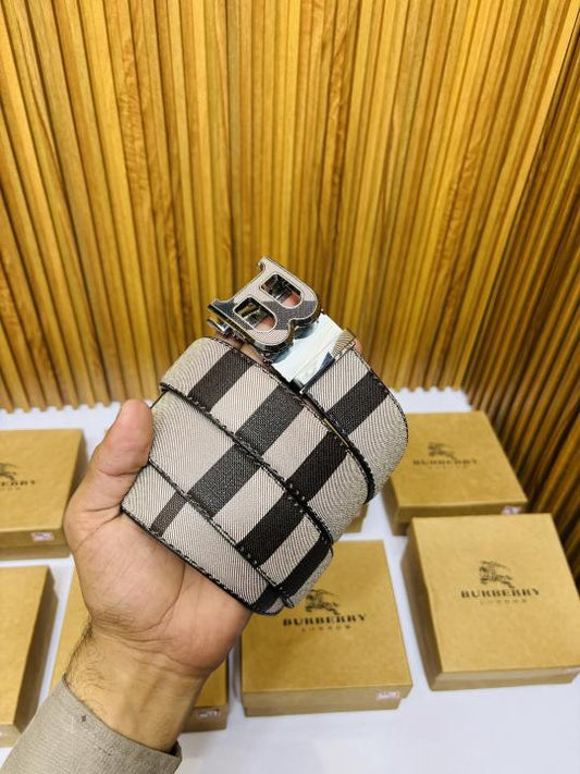 BURBERR_Y PREMIUM QUALITY AUTOMATIC LOCK BELT