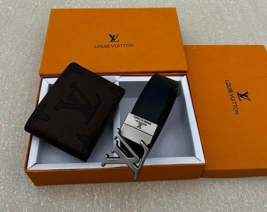 LOUIS VUITTO_N PREMIUM QUALITY BELT WALLET COMBO