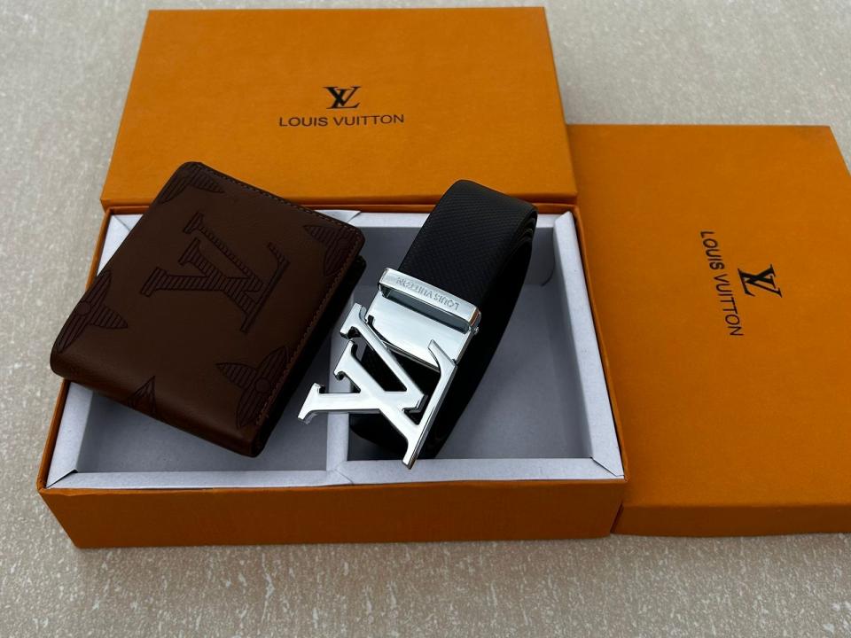 LOUIS VUITTO_N PREMIUM QUALITY BELT WALLET COMBO