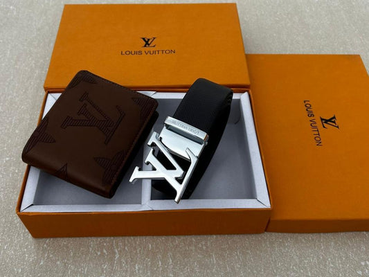 LOUIS VUITTO_N PREMIUM QUALITY BELT WALLET COMBO
