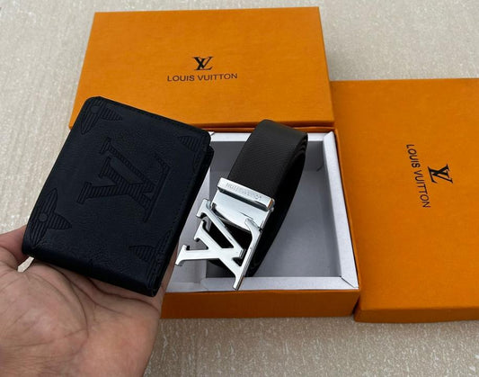 LOUIS VUITTO_N PREMIUM QUALITY BELT WALLET COMBO