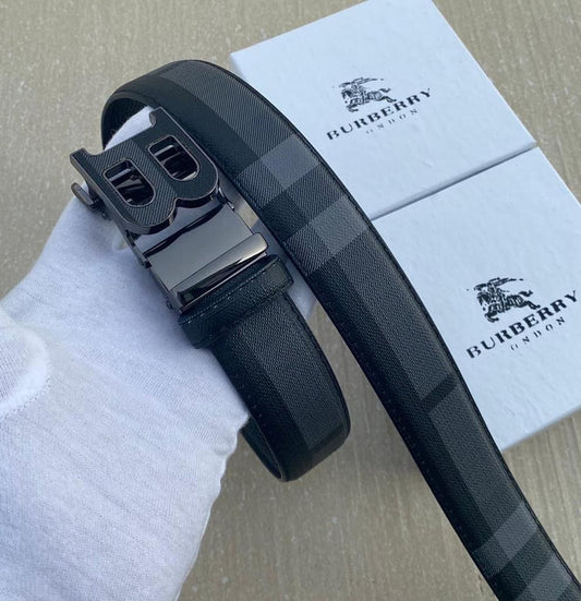 BURBERRY BLACK PRINTER PREMIUM QUALITY BELT